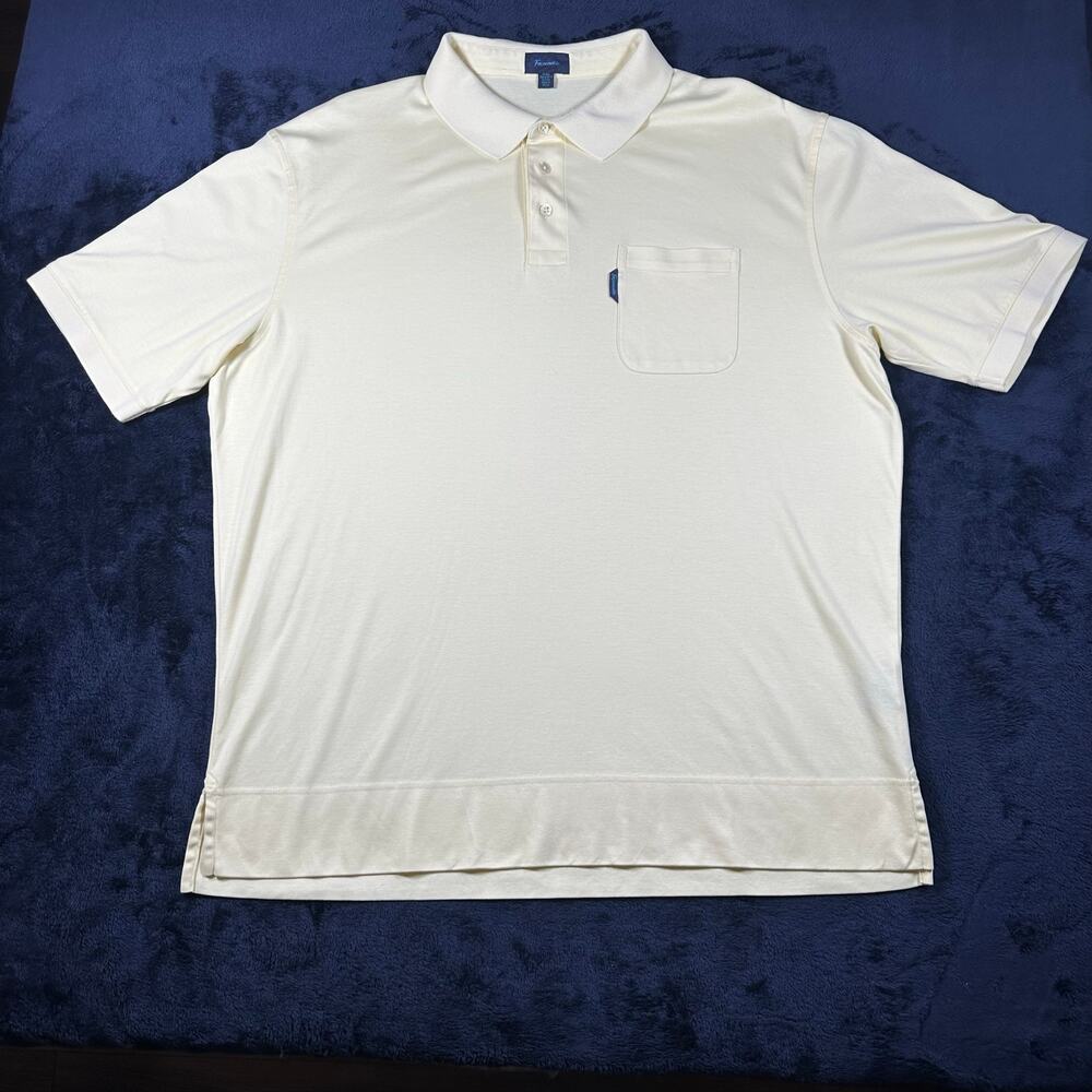 Vintage Façonnable 100% Cotton S/S Pocket Polo Men's XXL